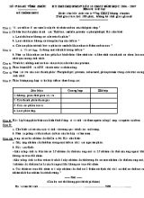 Kỳ thi chọn học sinh giỏi lớp 10 thpt năm học 2006 - 2007 môn thi sinh học